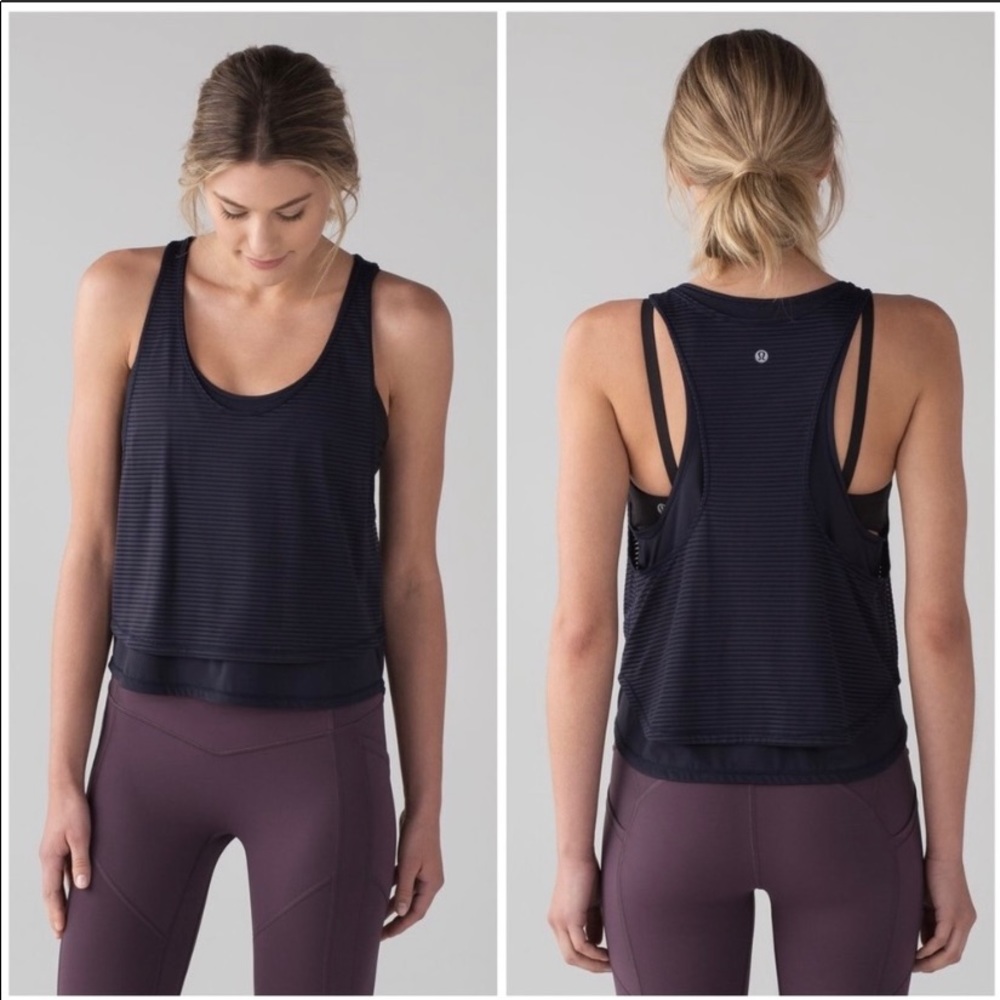 Lululemon Navy Lean In Tank